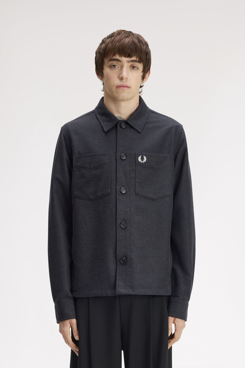 BRUSHED TWILL OVERSHIRT