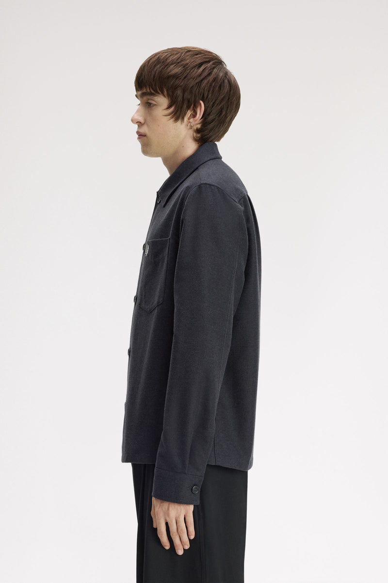 BRUSHED TWILL OVERSHIRT
