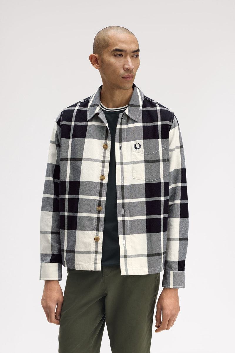 TARTAN TWILL OVERSHIRT