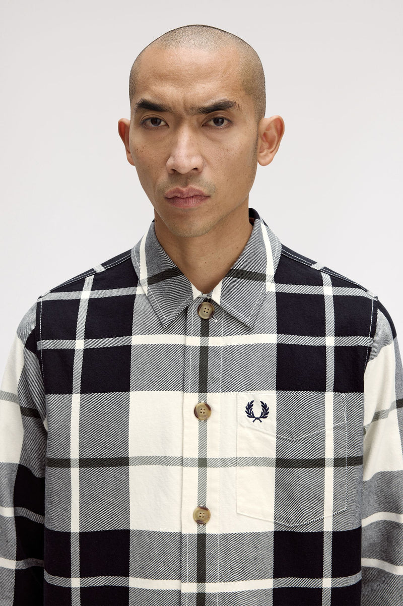 TARTAN TWILL OVERSHIRT