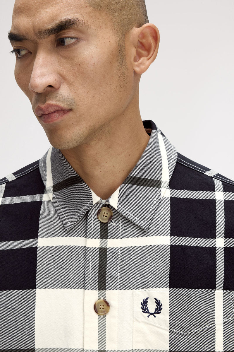 TARTAN TWILL OVERSHIRT