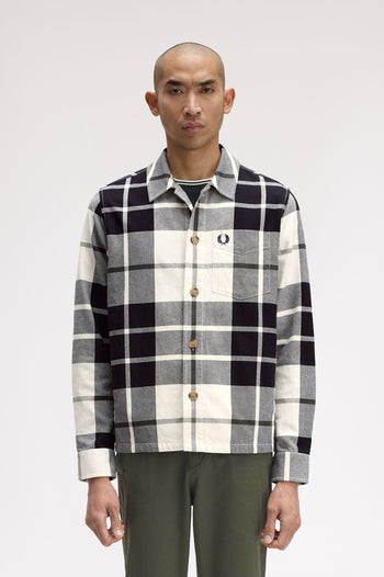 TARTAN TWILL OVERSHIRT