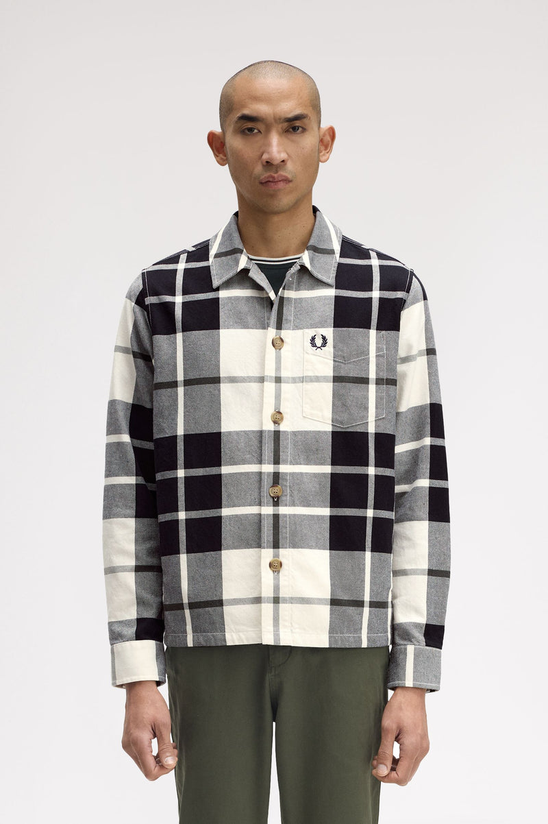 TARTAN TWILL OVERSHIRT