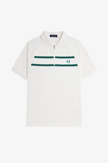 PIQUE ZIP NECK POLO SHIRT