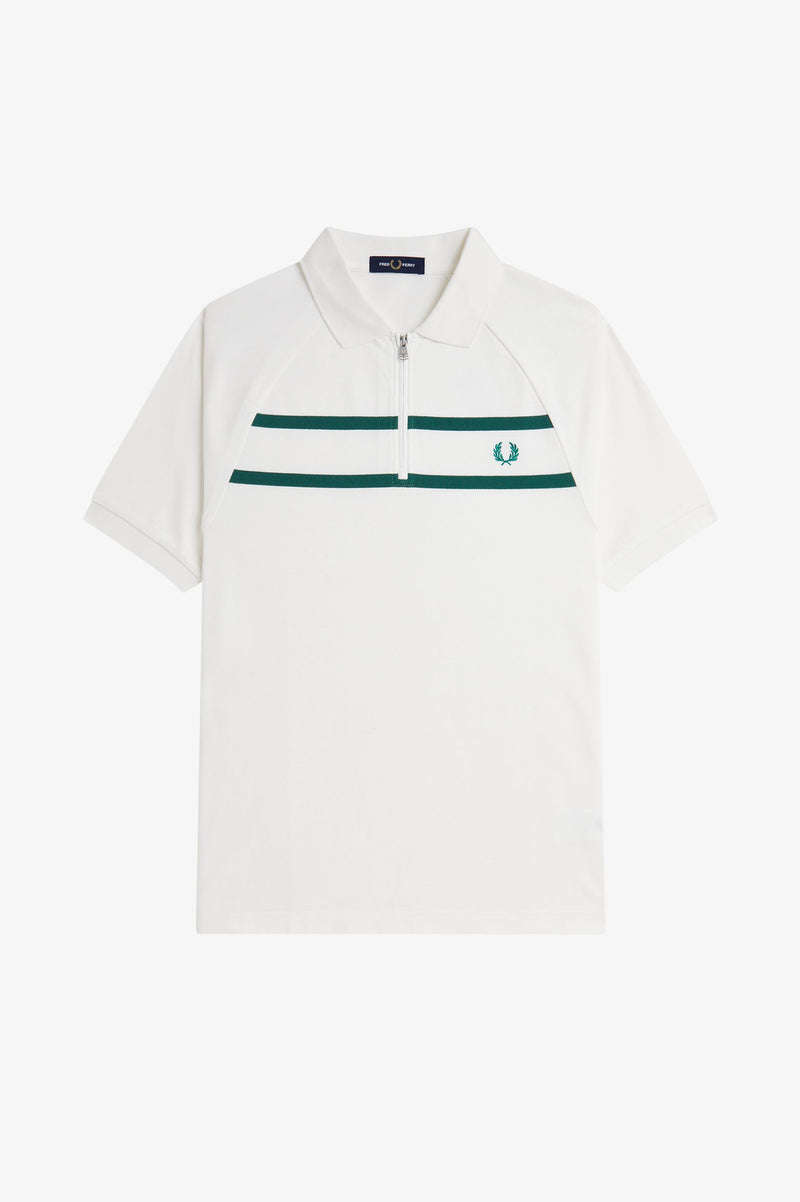 PIQUE ZIP NECK POLO SHIRT