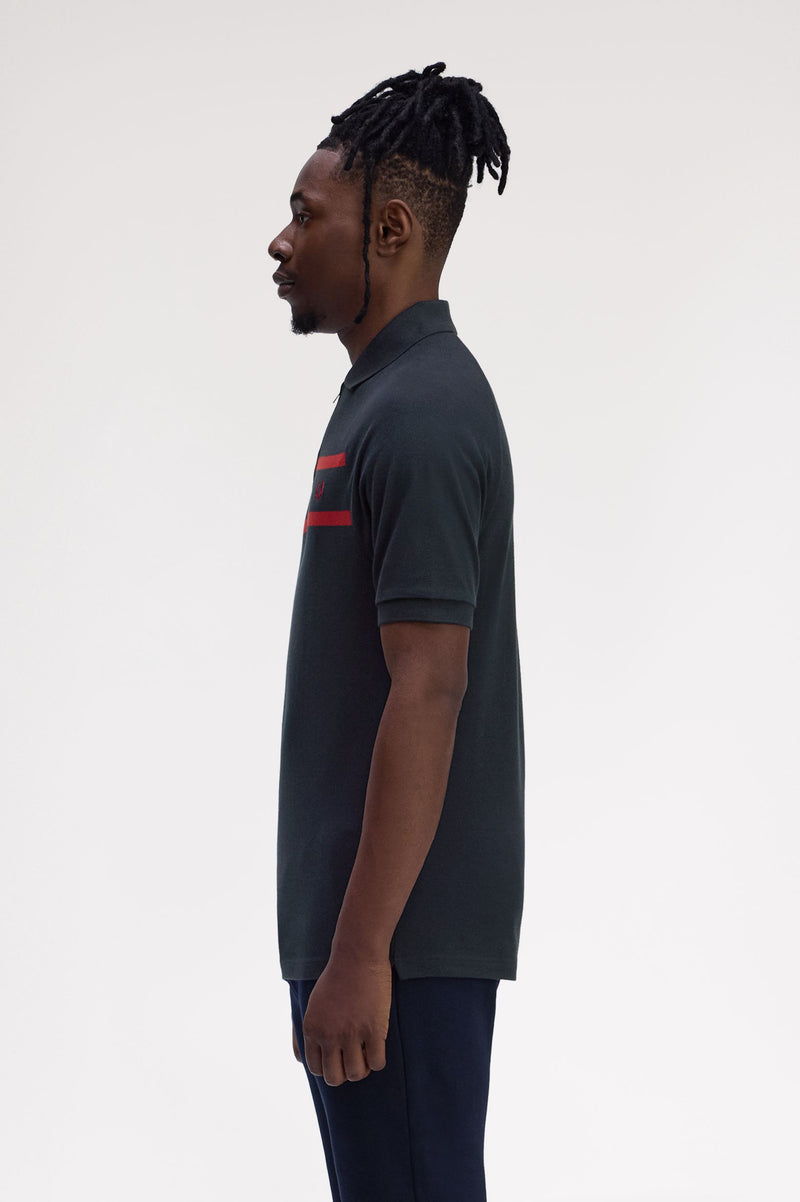 PIQUE ZIP NECK POLO SHIRT