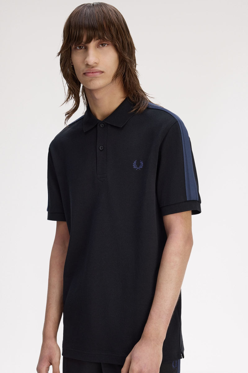 MESH TAPED POLO SHIRT