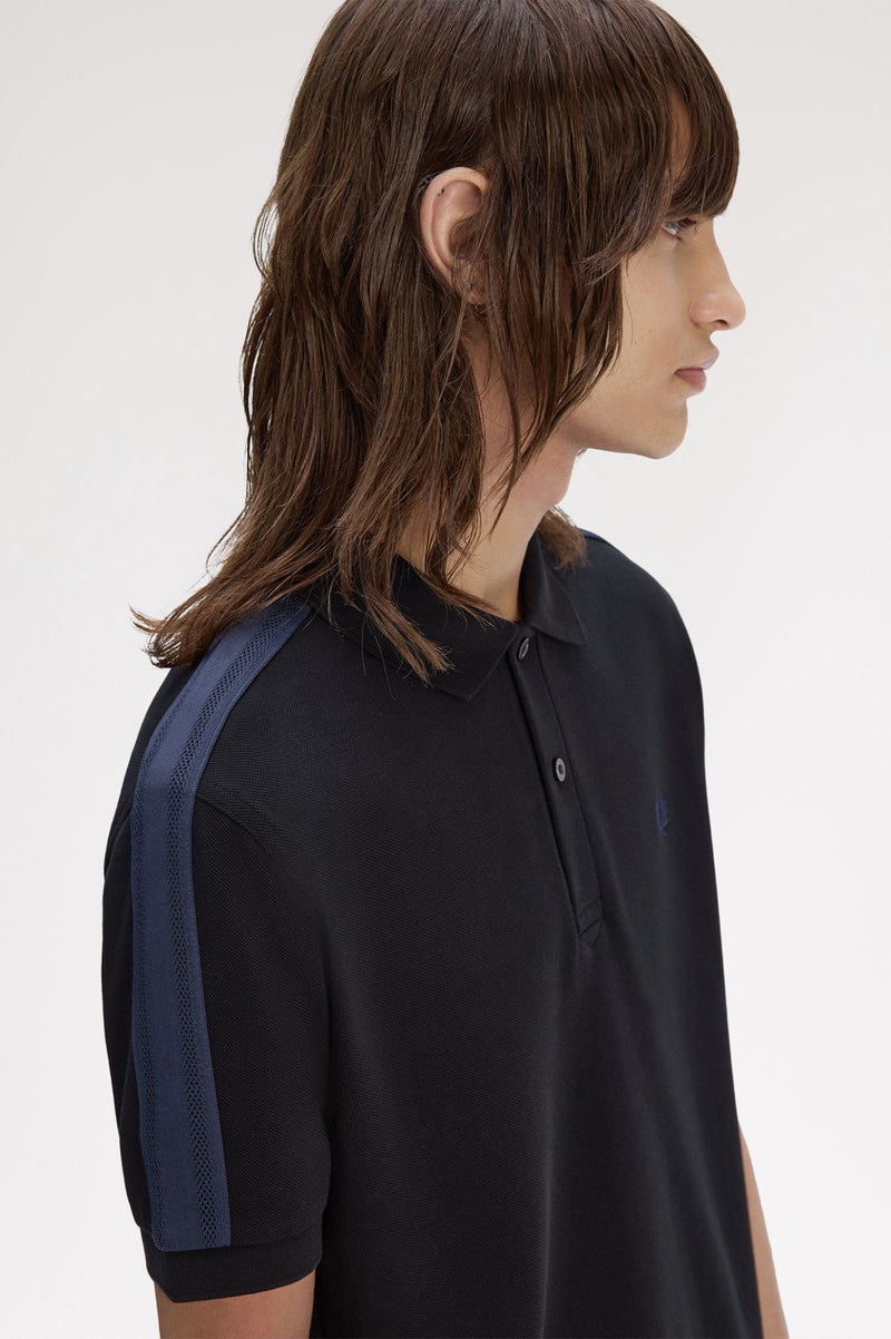 MESH TAPED POLO SHIRT