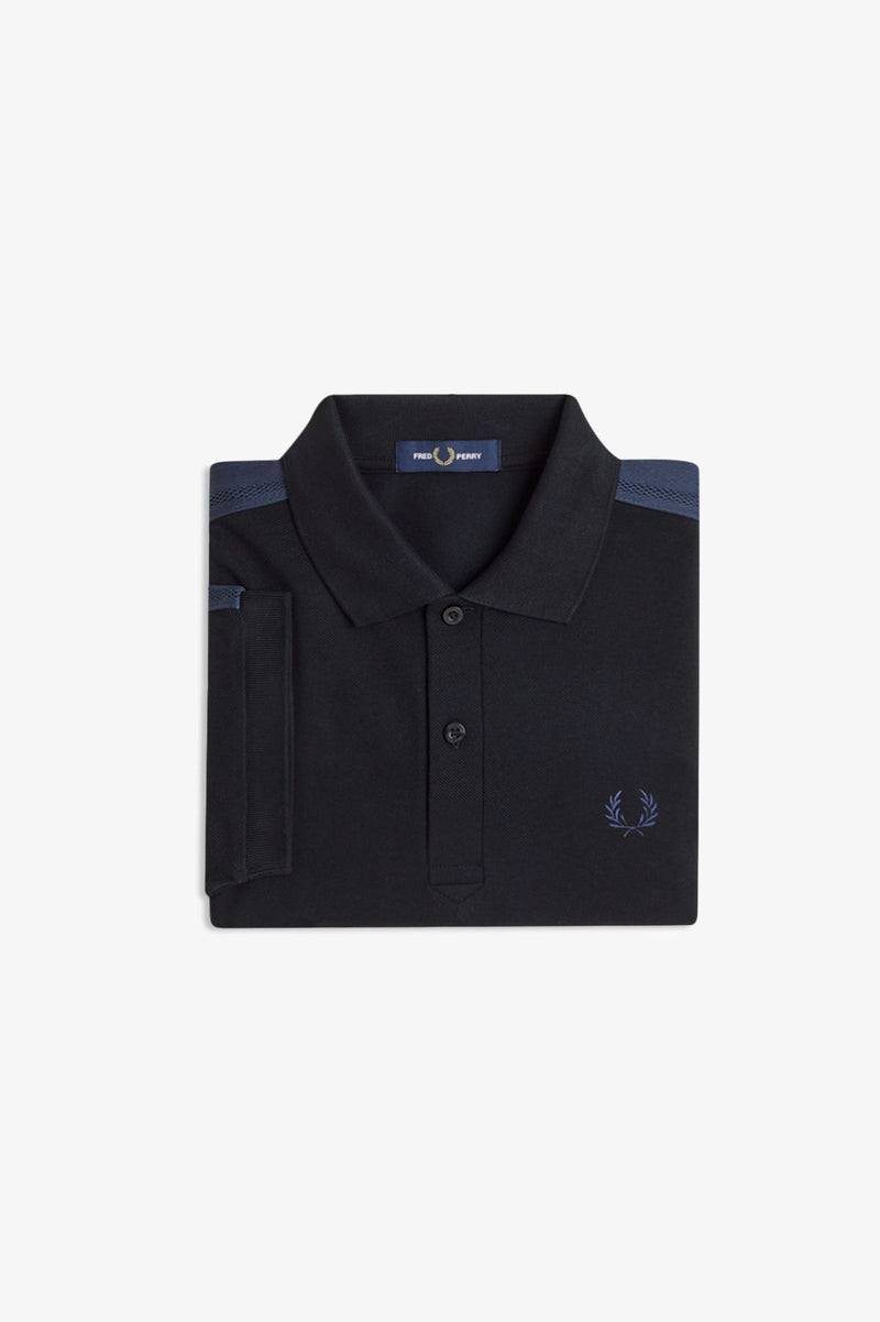 MESH TAPED POLO SHIRT