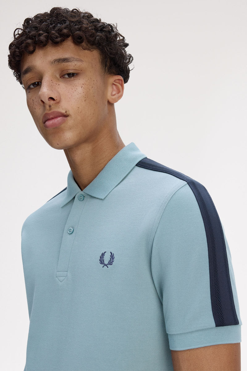 MESH TAPED POLO SHIRT