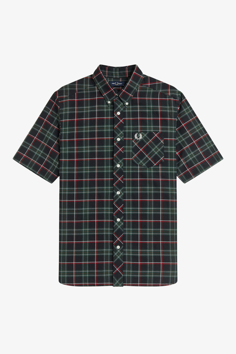 FRED PERRY TARTAN SHORT SLEEVE SHIRT
