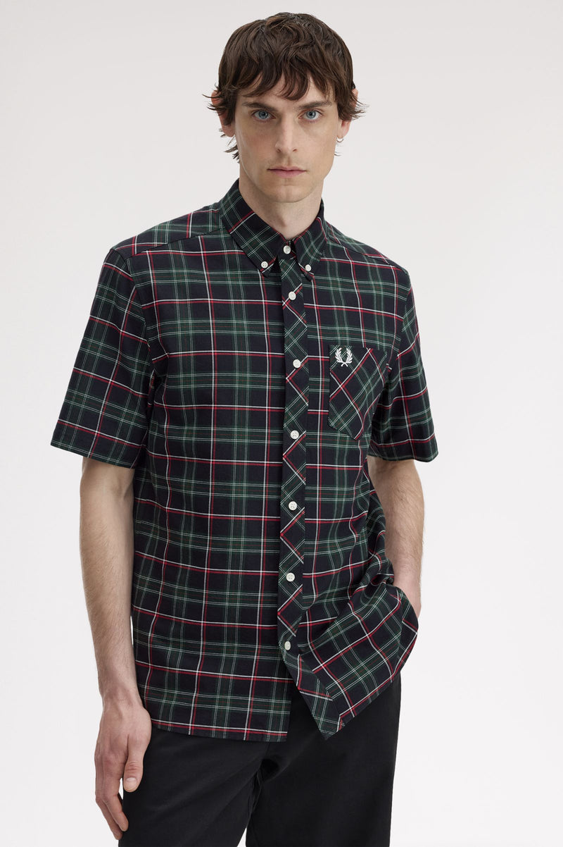 FRED PERRY TARTAN SHORT SLEEVE SHIRT