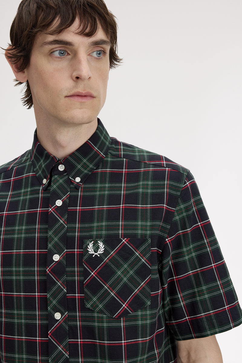 FRED PERRY TARTAN SHORT SLEEVE