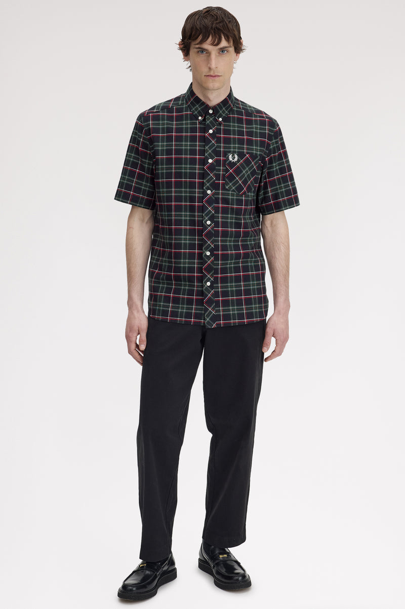 FRED PERRY TARTAN SHORT SLEEVE