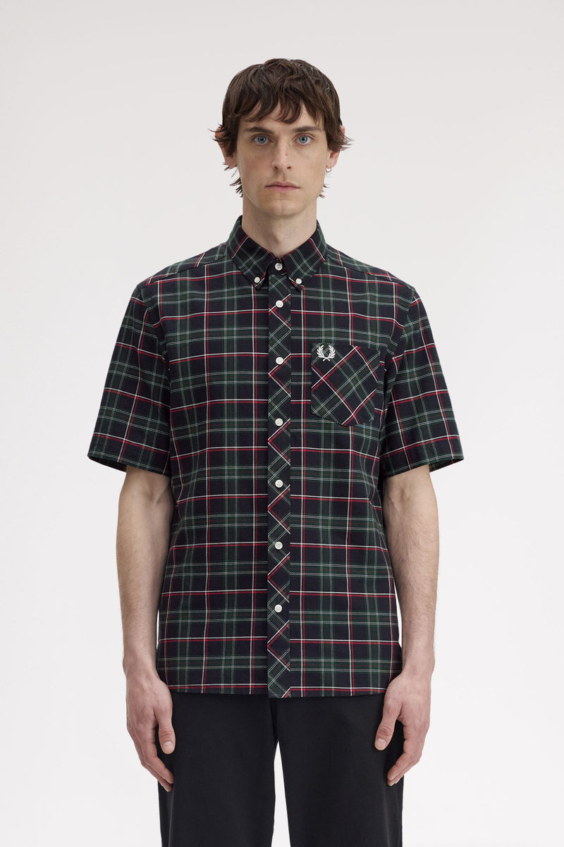 FRED PERRY TARTAN SHORT SLEEVE SHIRT