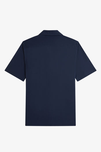 COMPRESS MESH REVERE COLLAR SHIRT