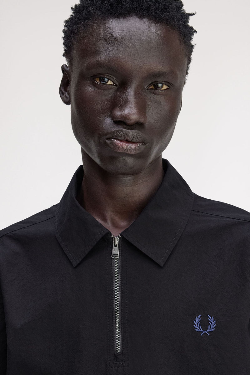 POP OVER ZIP NECK SHIRT