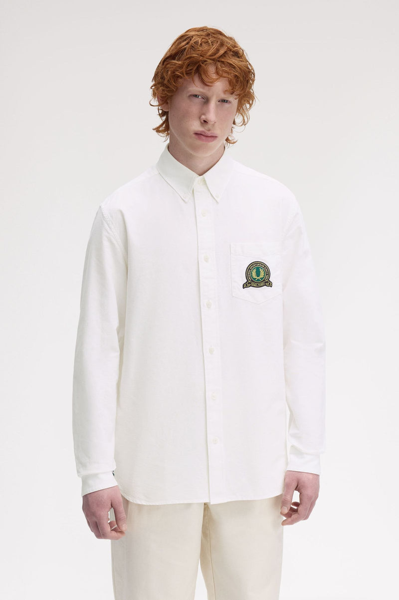 TENNIS BADGE OXFORD SHIRT