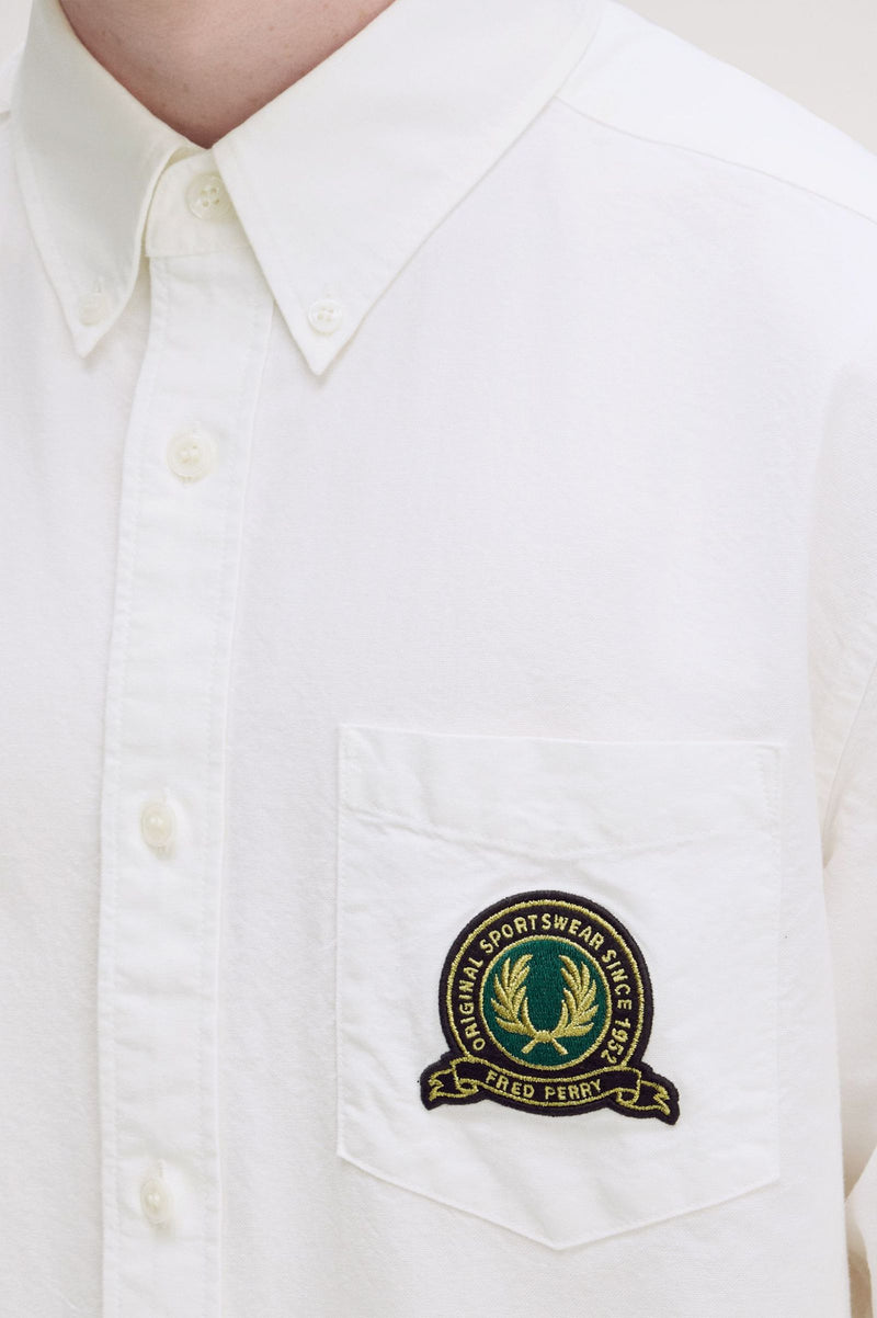 TENNIS BADGE OXFORD SHIRT