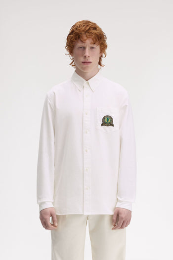 TENNIS BADGE OXFORD SHIRT