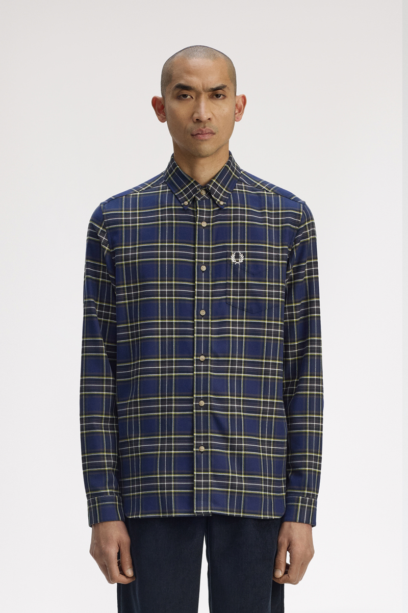 BRUSHED TWILL TARTAN SHIRT
