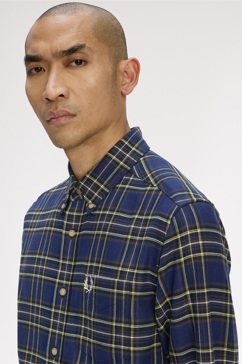 BRUSHED TWILL TARTAN SHIRT