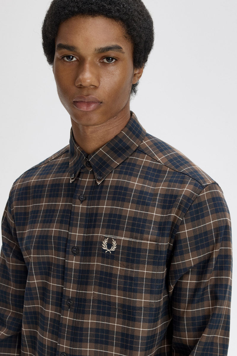 BRUSHED TWILL TARTAN SHIRT