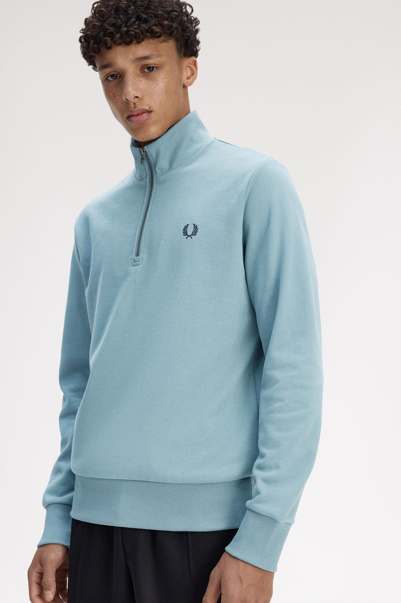 MONOGRAM HALF ZIP SWEATSHIRT
