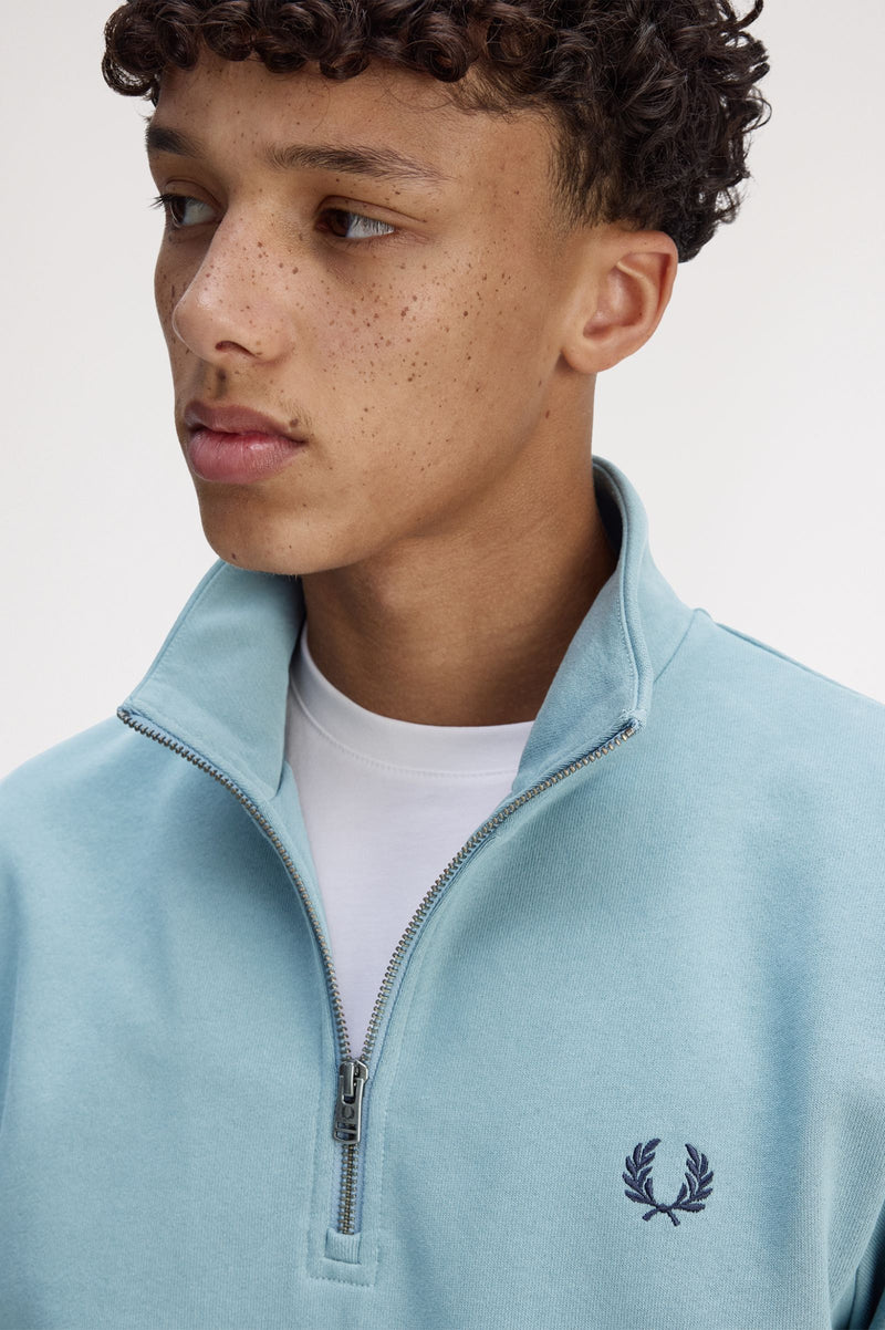 MONOGRAM HALF ZIP SWEATSHIRT