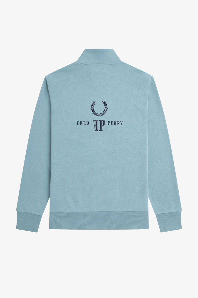 MONOGRAM HALF ZIP SWEATSHIRT