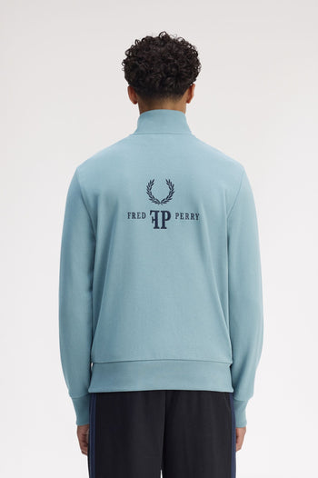MONOGRAM HALF ZIP SWEATSHIRT