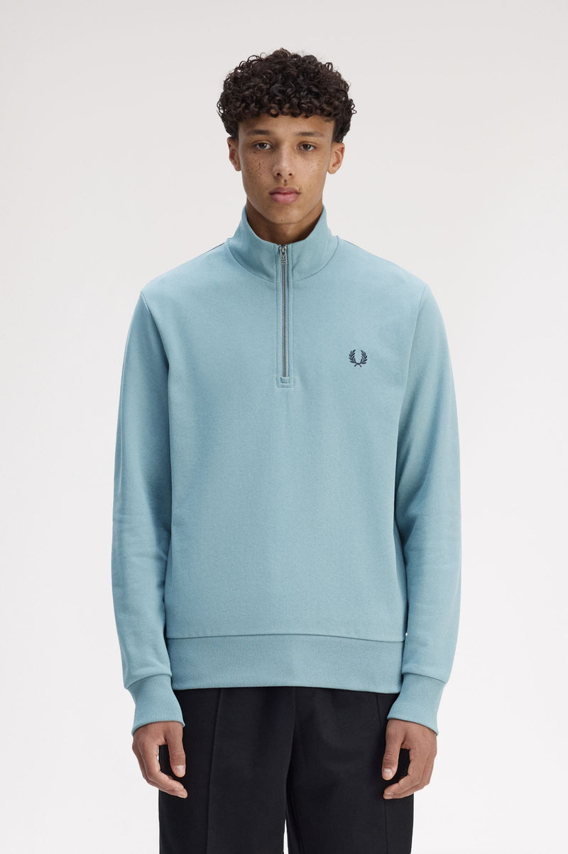 MONOGRAM HALF ZIP SWEATSHIRT