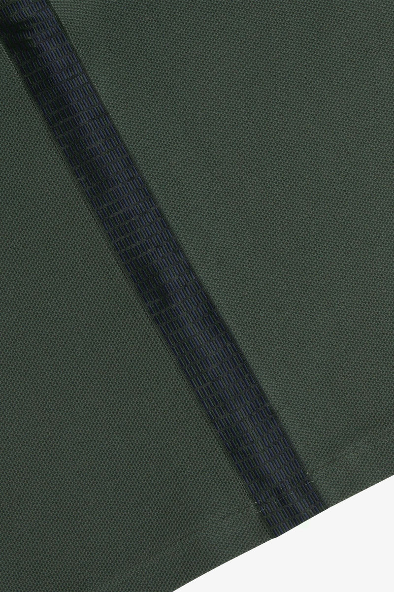 DASH TAPED ZIP NECK POLO SHIRT