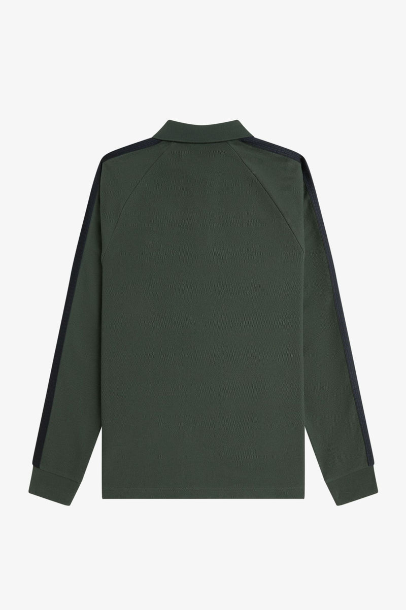 DASH TAPED ZIP NECK POLO SHIRT