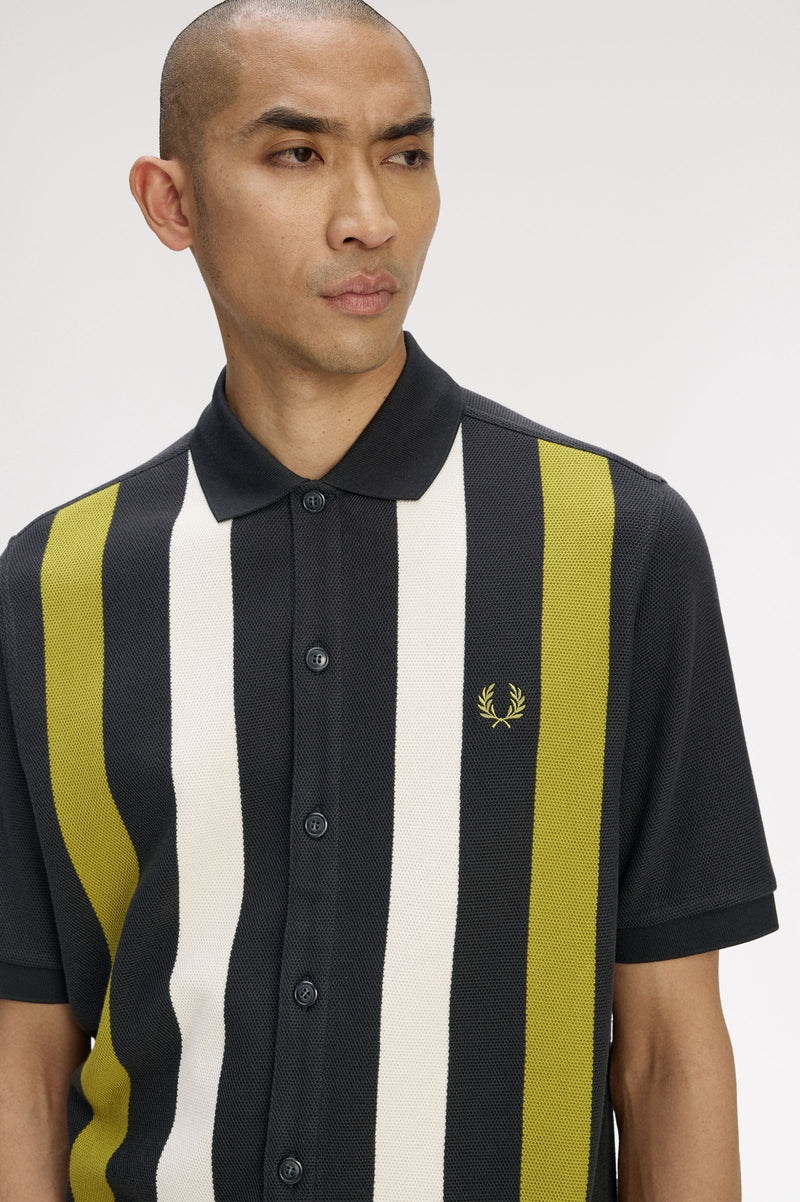 VERTICAL STRIPE POLO SHIRT
