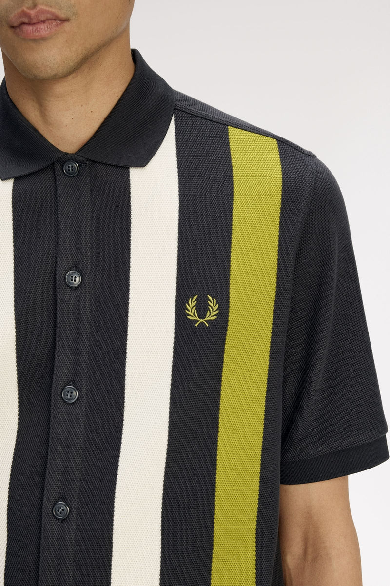VERTICAL STRIPE POLO SHIRT