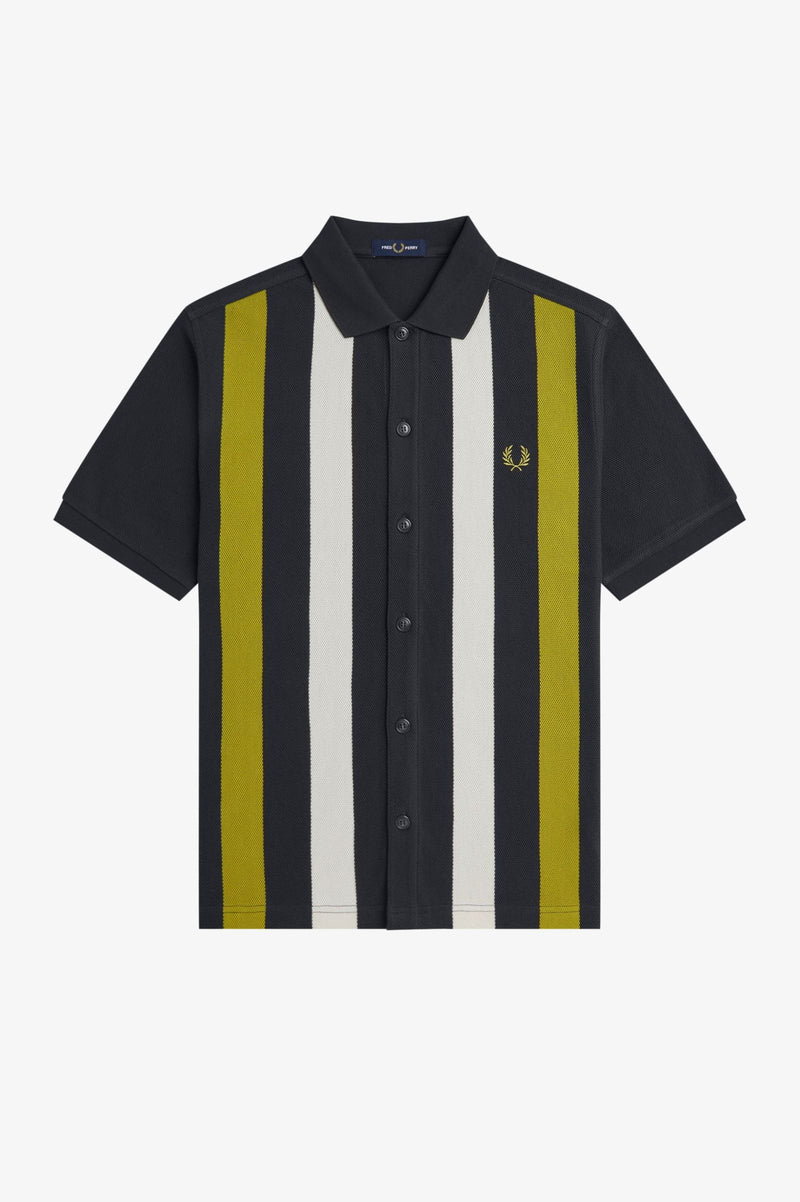 VERTICAL STRIPE POLO SHIRT