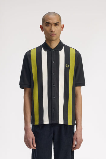 VERTICAL STRIPE POLO SHIRT