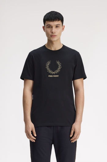 OUTLINE LAUREL WREATH T-SHIRT