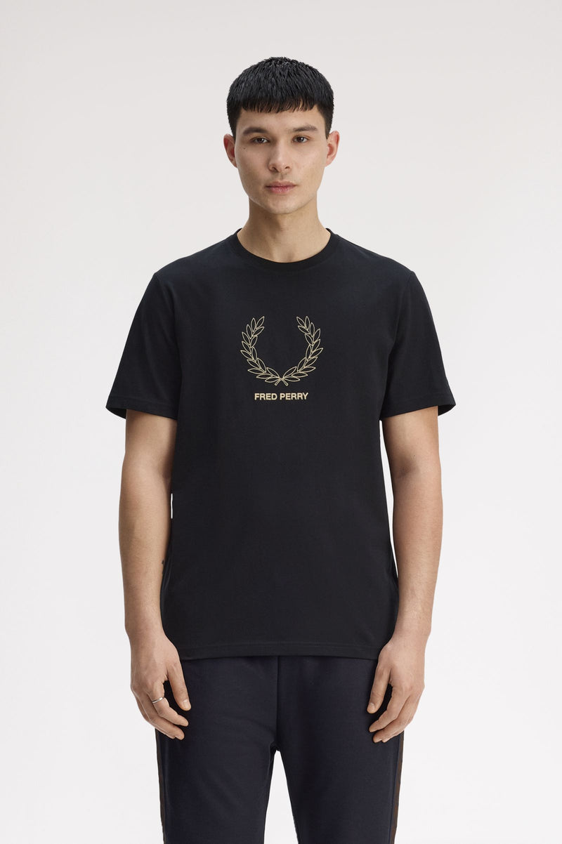 OUTLINE LAUREL WREATH T-SHIRT