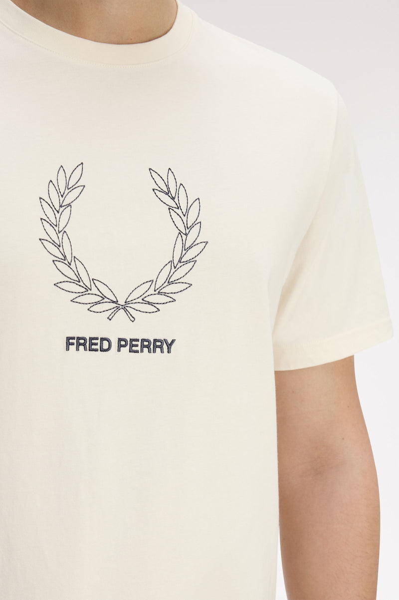OUTLINE LAUREL WREATH T-SHIRT