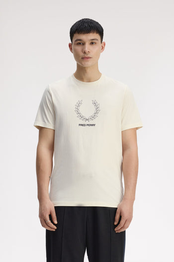 OUTLINE LAUREL WREATH T-SHIRT