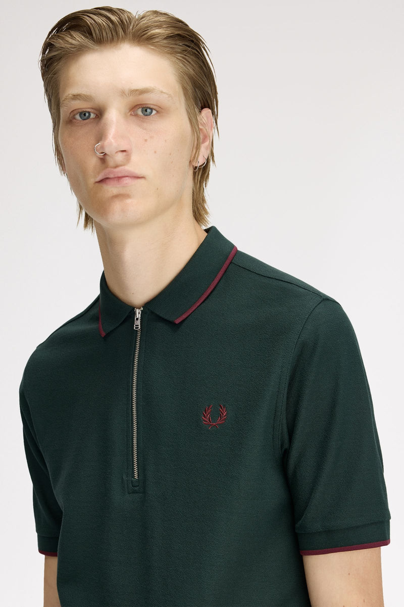 CREPE PIQUE POLO SHIRT