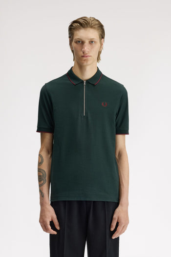 CREPE PIQUE POLO SHIRT