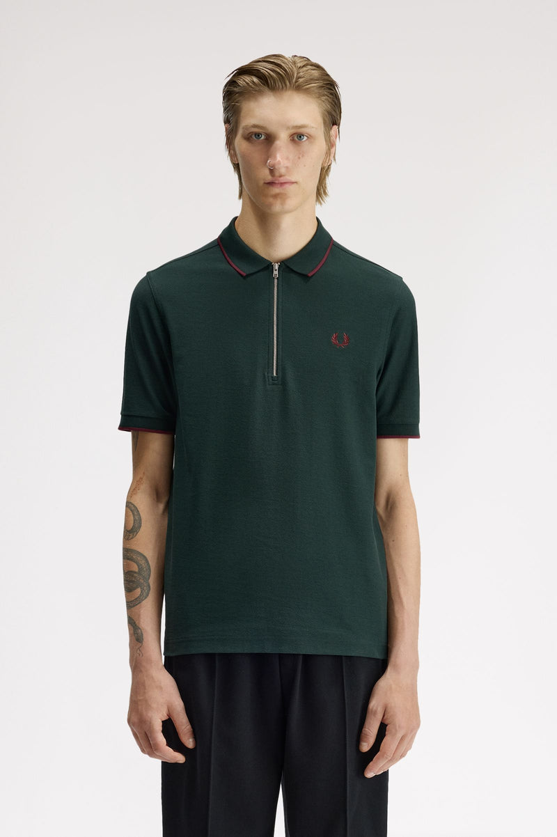 CREPE PIQUE POLO SHIRT