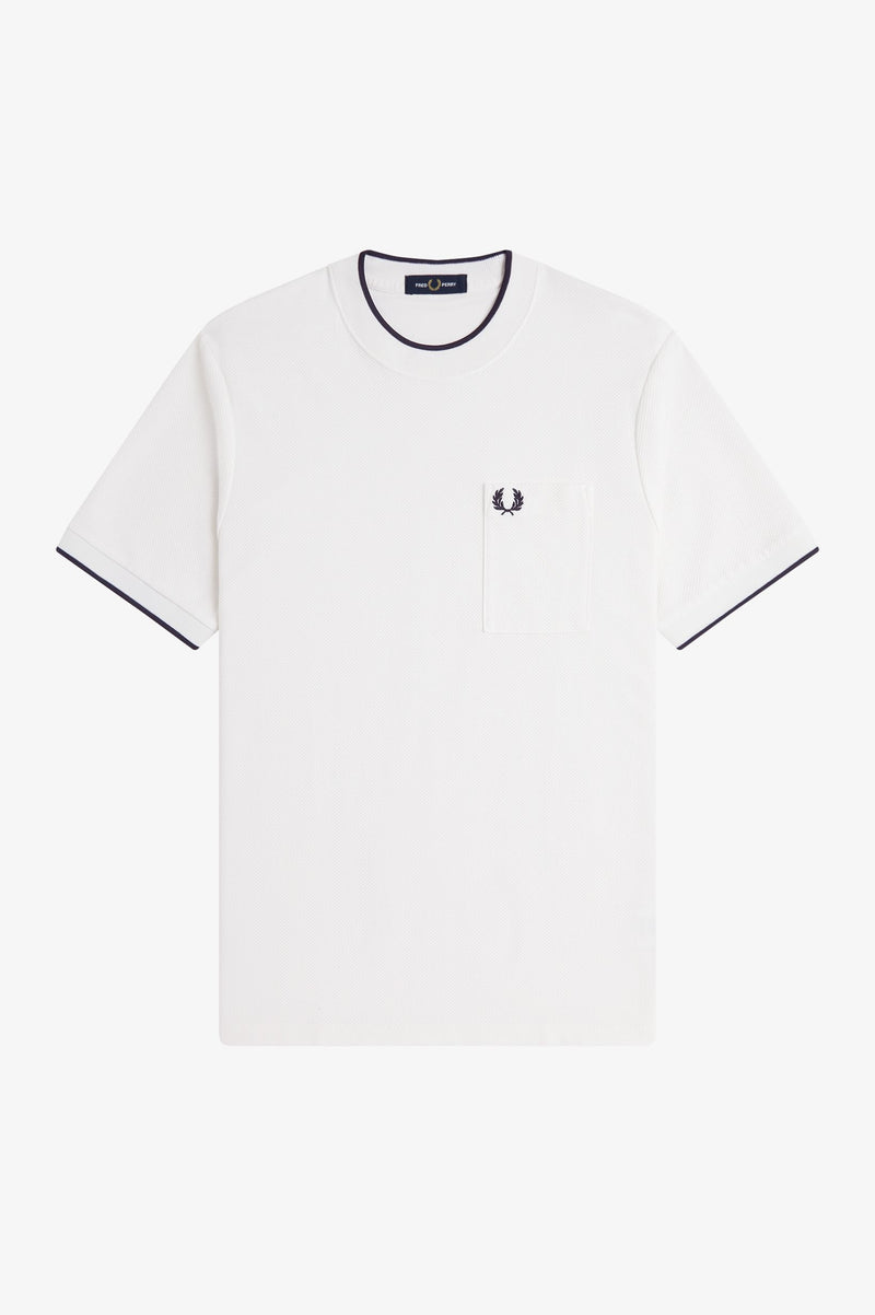 POCKET DETAIL PIQUE T-SHIRT