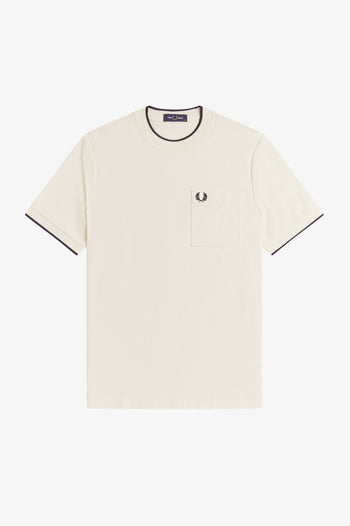 POCKET DETAIL PIQUE T-SHIRT