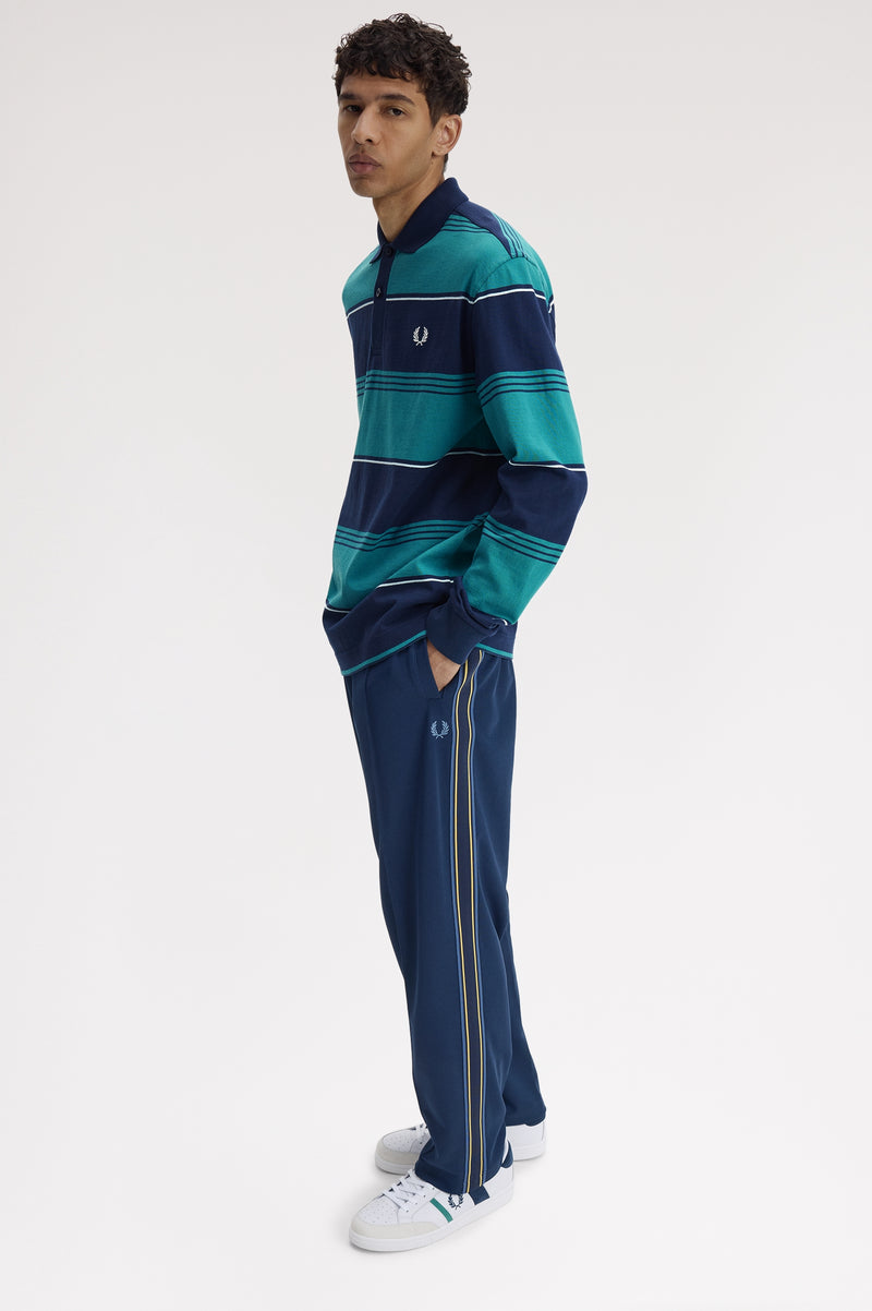 HEAVYWEIGHT STRIPED POLO SHIRT