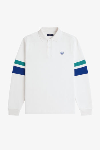 TIPPED SLEEVE COLLARED SWEATER