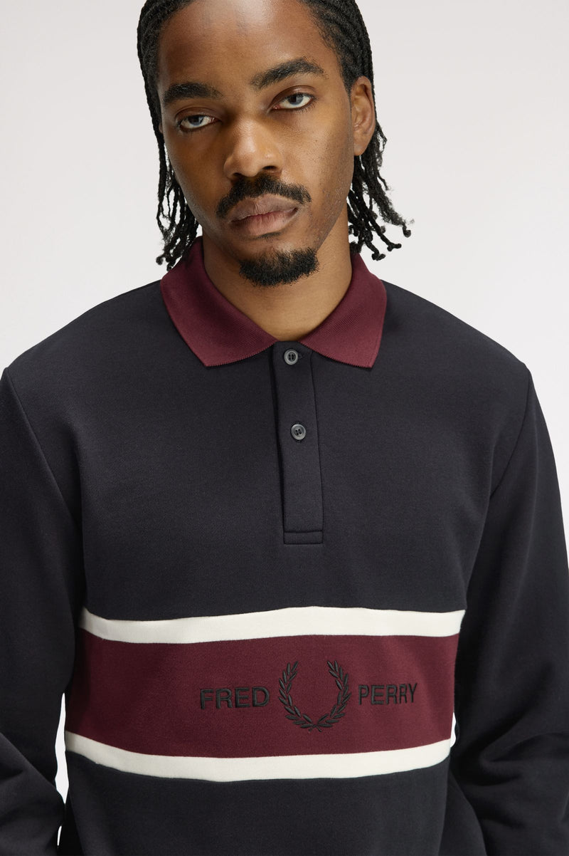 EMBROIDERED PANEL COLLARED